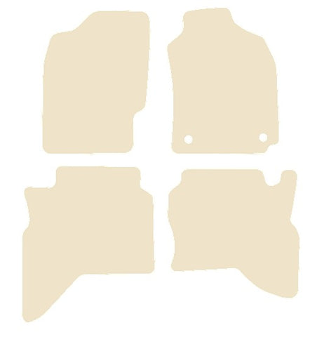 Mitsubishi Shogun Sport 1996-2008 Beige Luxury Velour Tailored Car Mats NV HITECH