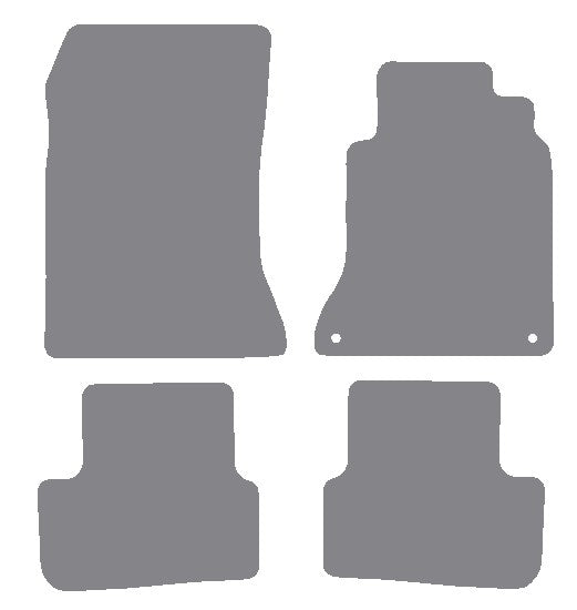 Mercedes B Class (W246) 2011-2018 Grey Premium Carpet Tailored Car Mats NV HITECH