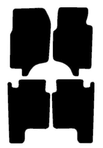 Mitsubishi Shogun LWB 1991-2000 Black Premium Carpet Tailored Car Mats NV HITECH