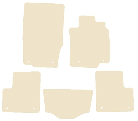 Mercedes GLS Class (X166) 2013 onwards Beige Luxury Velour Tailored Car Mats NV HITECH