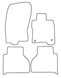 Mercedes X-Class 2018 onwards Tailored VS Rubber Car Mats