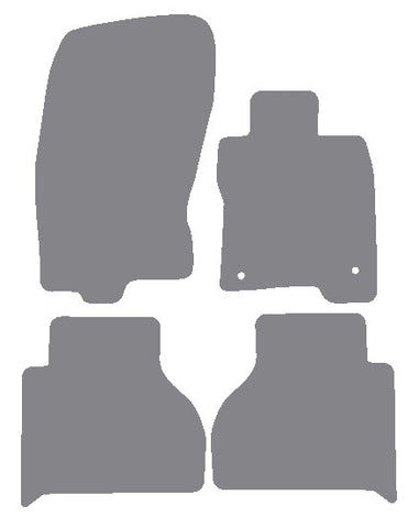 Mercedes X-Class 2018 onwards Grey Premium Carpet Tailored Car Mats NV HITECH