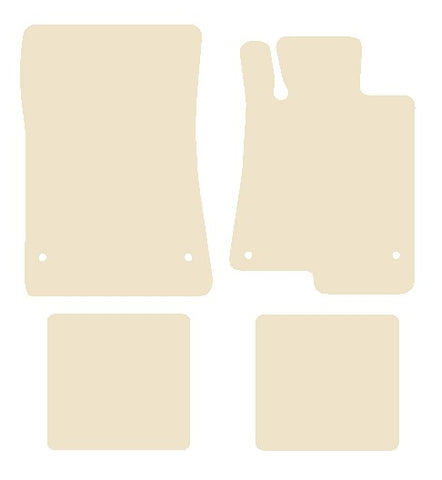 Mercedes SLC 2016 onwards Beige Luxury Velour Tailored Car Mats NV HITECH