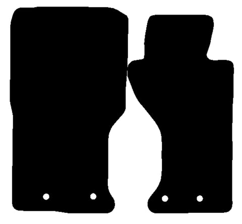 Mazda MX5 2015 onwards Black Luxury Velour Tailored Car Mats NV HITECH