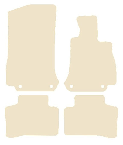 Mercedes GLC Class (W253) X253/C253 2015-2022 Beige Luxury Velour Tailored Car Mats NV HITECH
