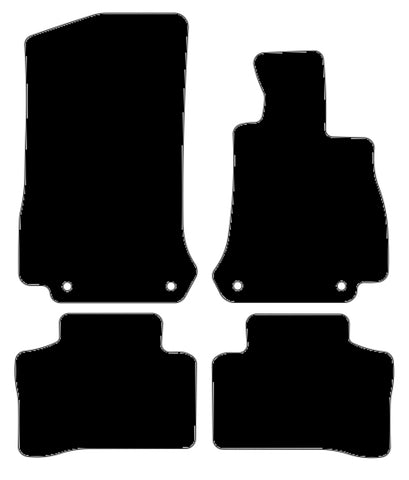 Mercedes GLC Class (W253) X253/C253 2015-2022 Black Luxury Velour Tailored Car Mats NV HITECH