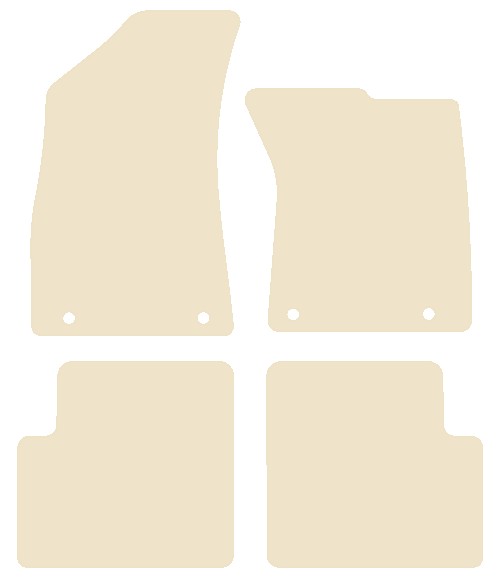 MG ZS Manual 2017-2024 Beige Luxury Velour Tailored Car Mats NV HITECH