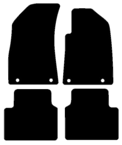 MG ZS EV Electric 2019 onwards Black Luxury Velour Tailored Car Mats NV HITECH