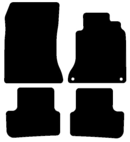 Mercedes GLA Class (W156) 2014-2019 Black Luxury Velour Tailored Car Mats NV HITECH