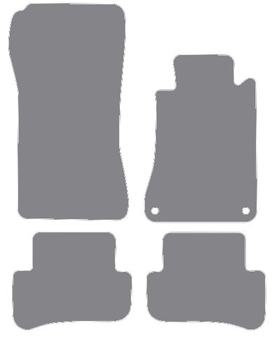 Mercedes CLC Class (CL203) 2008-2011 Grey Premium Carpet Tailored Car Mats NV HITECH