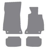 Mercedes E Class (C238) Coupe / (A238) Convertible 2017 onwards Grey Premium Carpet Tailored Car Mats NV HITECH