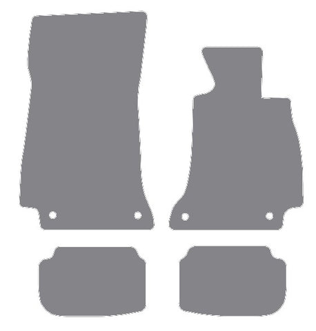 Mercedes E Class (C238) Coupe / (A238) Convertible 2017 onwards Grey Premium Carpet Tailored Car Mats NV HITECH