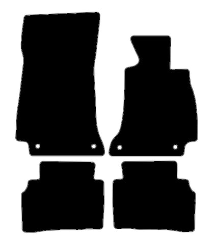 Mercedes CLS (C257) 2018 onwards Black Luxury Velour Tailored Car Mats NV HITECH