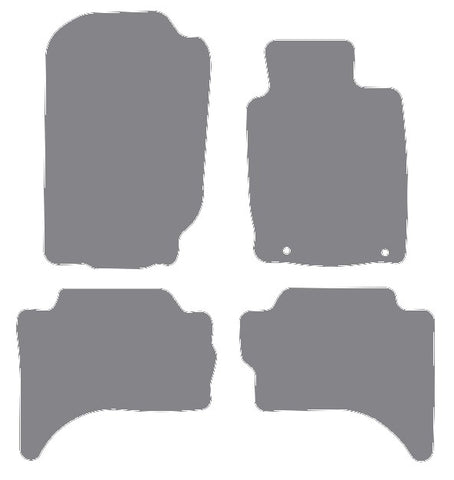 Mitsubishi L200 Double-Cab 2015 onwards Grey Premium Carpet Tailored Car Mats NV HITECH