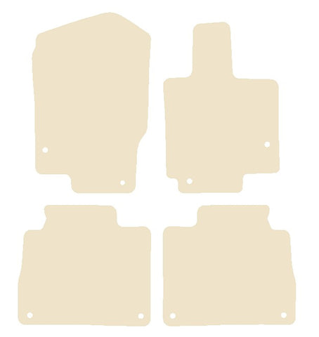 Mercedes GLE Class (W167) 2019 onwards Beige Luxury Velour Tailored Car Mats NV HITECH