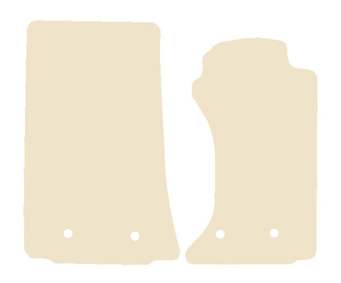 Mazda MX5 (Mk3.5/Mk3.75) 2008-2015 Beige Luxury Velour Tailored Car Mats NV HITECH
