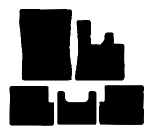 Mercedes G Class (W463) With Cupholder 2008-2018 Black Tailored Carpet Car Mats NV HITECH