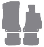 Mercedes C Class (A205) Cabriolet 16-21 Grey Premium Carpet Tailored Car Mats NV HITECH