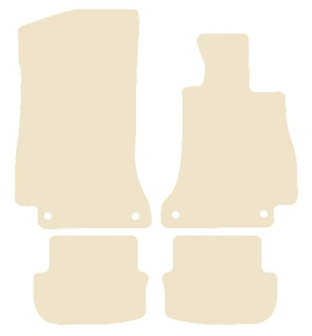 Mercedes C Class (A205) Cabriolet 16-21 Beige Luxury Velour Tailored Car Mats NV HITECH