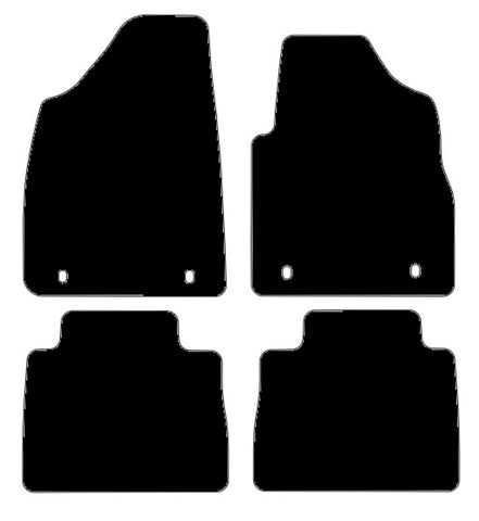 MG HS 2019-2024 Black Premium Carpet Tailored Car Mats NV HITECH