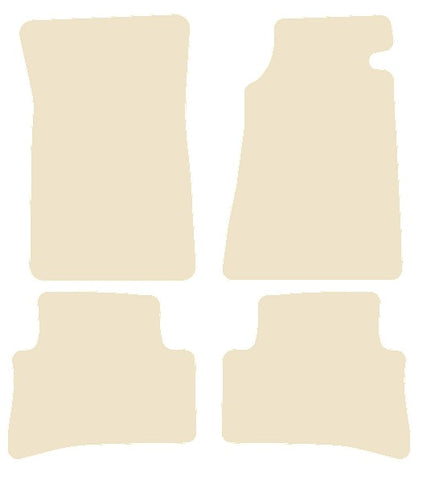 Mercedes C Class (W202) C 36 AMG 1995-1997 Beige Luxury Velour Tailored Carpet Car Mats NV HITECH