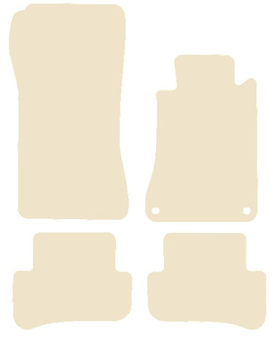Mercedes C Class CL203 Sportcoupe 2000-2008 Beige Luxury Velour Tailored Carpet Car Mats NV HITECH
