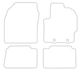 Mazda 2 Full Hybrid 2022 onwards Tailored VS TPE Rubber Car Mats