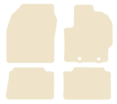 Mazda 2 Full Hybrid 2022 onwards Beige Luxury Velour Tailored Carpet Car Mats NV HITECH