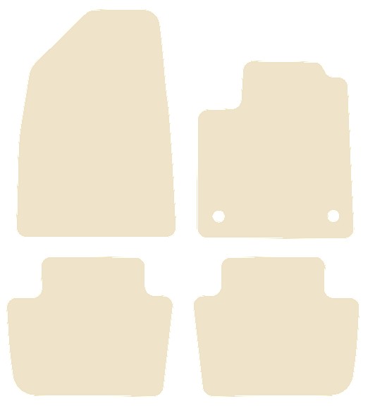 MG4 EV 2022 onwards Beige Luxury Velour Tailored Carpet Car Mats NV HITECH