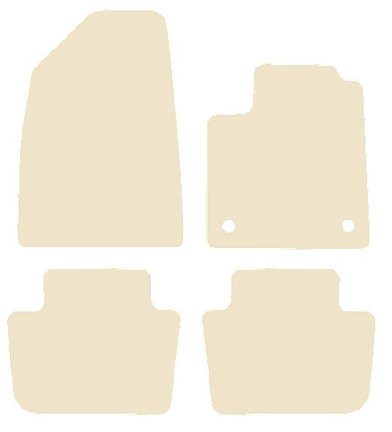MG4 EV 2022 onwards Beige Luxury Velour Tailored Carpet Car Mats NV HITECH