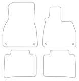 Mercedes EQS V297 2021 onwards Tailored VS TPE Rubber Car Mats