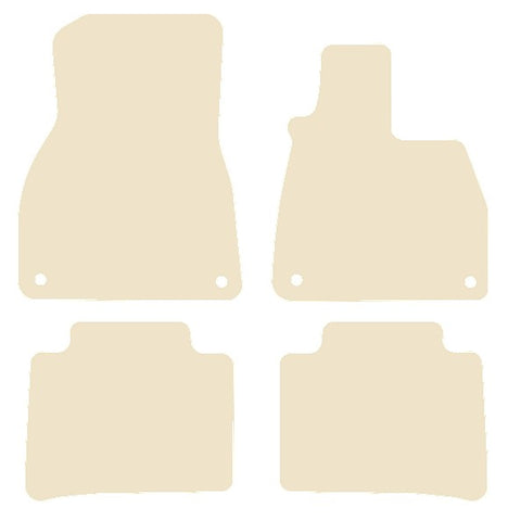 Mercedes EQS V297 2021 onwards Beige Luxury Velour Tailored Carpet Car Mats NV HITECH