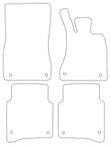 Mercedes S Class W223 Saloon LWB 2021 onwards Tailored VS Rubber Car Mats
