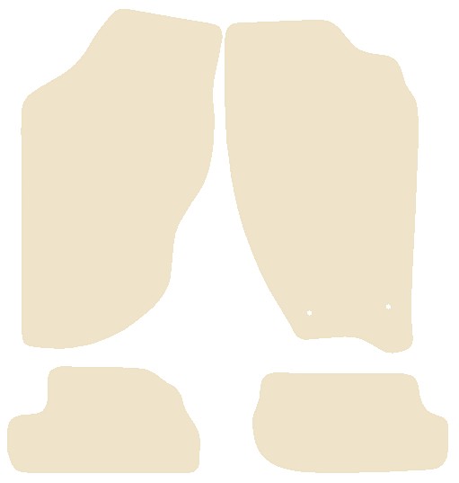 Nissan Silvia 1984-1989 Beige Luxury Velour Tailored Car Mats NV HITECH