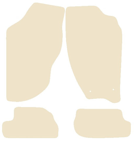 Nissan Silvia 1984-1989 Beige Luxury Velour Tailored Car Mats NV HITECH