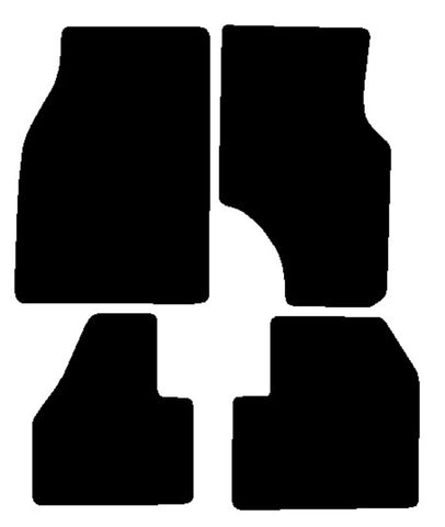 Nissan Sunny GTI-R 1993-1993 Black Premium Carpet Tailored Car Mats NV HITECH