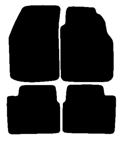 Nissan Primera 1994-1996 Black Premium Carpet Tailored Car Mats NV HITECH
