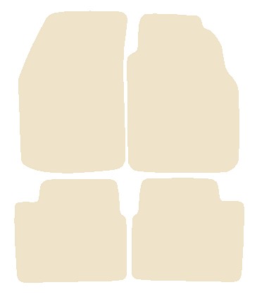 Nissan Primera 1994-1996 Beige Luxury Velour Tailored Car Mats NV HITECH
