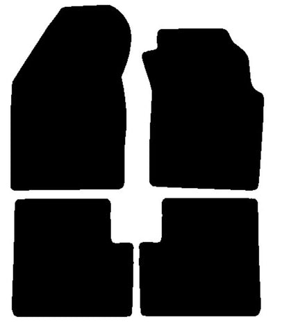 Nissan Almera 3 dr 1995-2000 Black Luxury Velour Tailored Car Mats NV HITECH