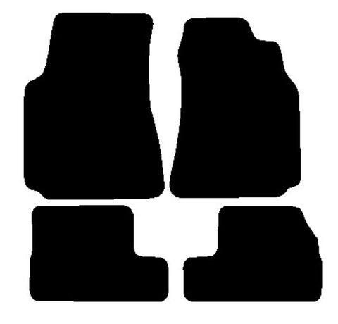 Nissan 200SX 1994-2000 Black Luxury Velour Tailored Car Mats NV HITECH