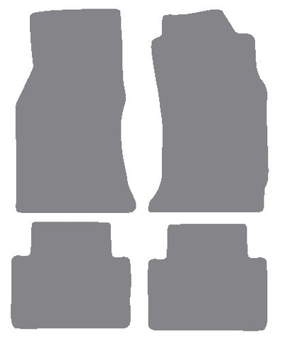 Nissan 300ZX 1986-1989 Grey Premium Carpet Tailored Car Mats NV HITECH