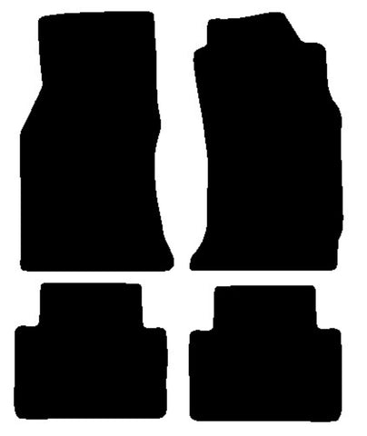 Nissan 300ZX 1986-1989 Black Premium Carpet Tailored Car Mats NV HITECH