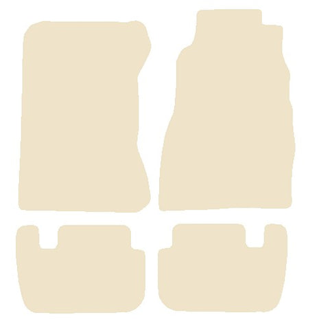 Nissan 300ZX  (Twin Turbo) 1989-1995 Beige Luxury Velour Tailored Car Mats NV HITECH