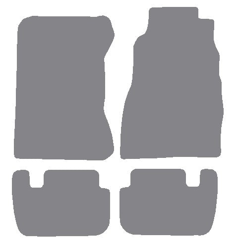 Nissan 300ZX (Twin Turbo) 1989-1995 Grey Premium Carpet Tailored Car Mats NV HITECH