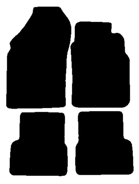 Nissan Micra Mk2 1992-2003 Black Tailored Carpet Car Mats NV HITECH