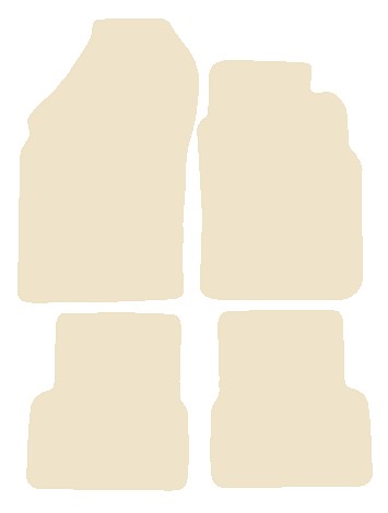 Nissan Micra Mk2 1992-2003 Beige Luxury Velour Tailored Car Mats NV HITECH