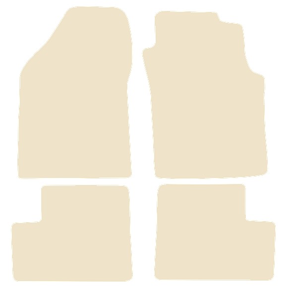 Nissan Sunny 5dr 1991-1995 Beige Luxury Velour Tailored Car Mats NV HITECH