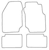 Nissan Sunny 3dr 1991-1995 Tailored VS Rubber Car Mats