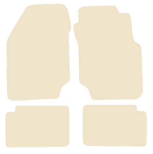 Nissan Sunny 3dr 1991-1995 Beige Luxury Velour Tailored Car Mats NV HITECH
