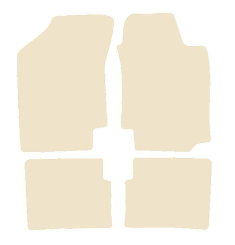 Nissan Sunny 5dr 1989-1989 Beige Luxury Velour Tailored Car Mats NV HITECH